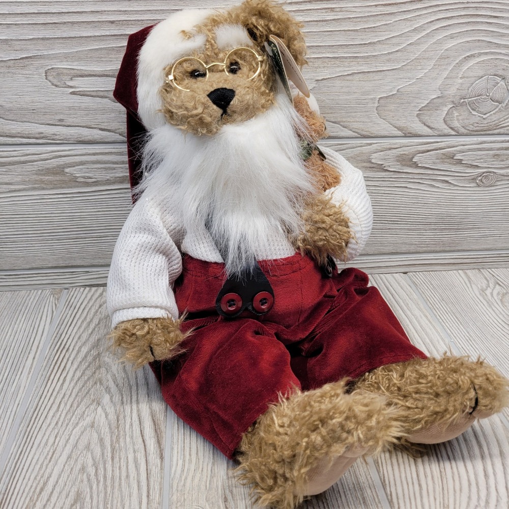 Bearington Collection Teddy Bear Kris Kringle Christmas Plush Santa Baby‎ 1167